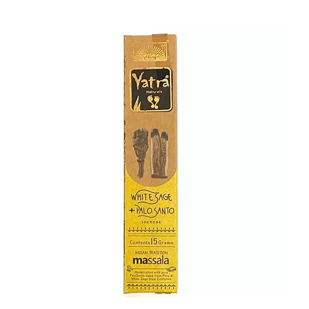 Acuarela De Mano Lineal Con Salvia Palo Santo Y Cristal. Incienso