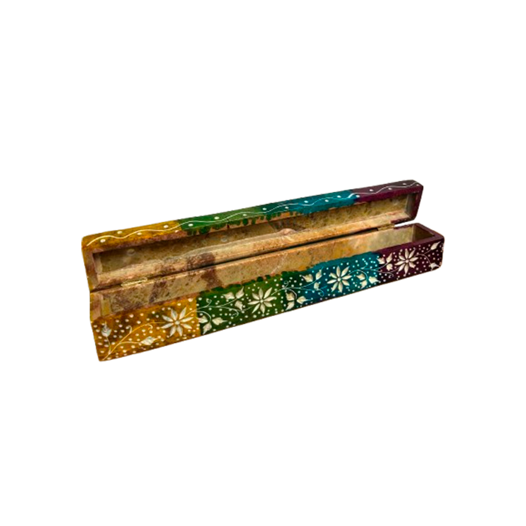 Portainciensos Rectangular Soap Stone India - Imagen 3