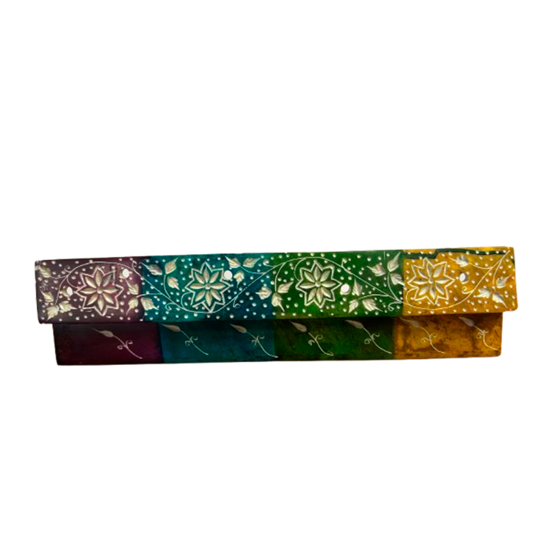 Portainciensos Rectangular Soap Stone India - Imagen 2