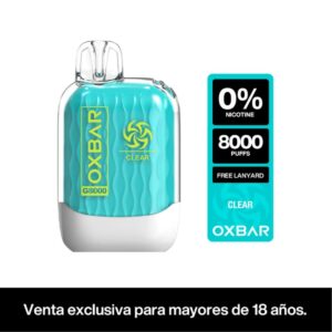 Oxbar G8K 8000 Puffs ZERO NIC sin nicotina