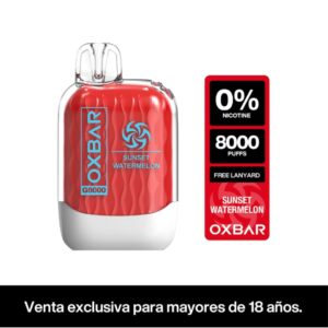 Oxbar G8K 8000 Puffs ZERO NIC sin nicotina