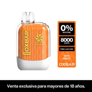 Oxbar G8K 8000 Puffs ZERO NIC sin nicotina